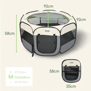 Parque para perros plegable