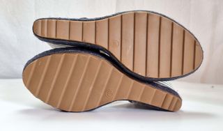 Sandali Zeppa MARIAMARE Tela Blu Tg 40