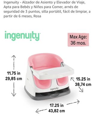 Trona Ingenuity Rosa Bebé