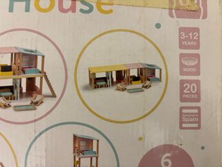 Casa de muñecas modular de madera