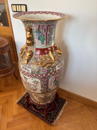 Jarrón Chino Grande Multicolor