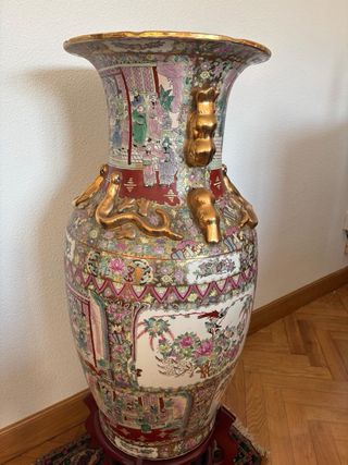Jarrón Chino Grande Multicolor