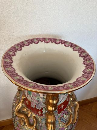 Jarrón Chino Grande Multicolor