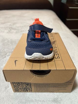 Zapatillas Nike Bebé Talla 19.5 Azul/Naranja