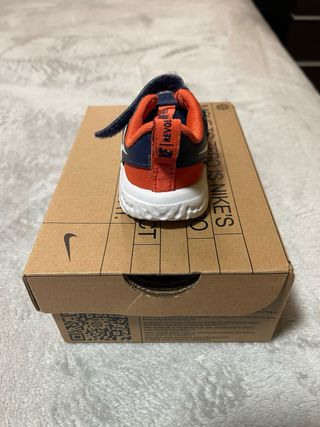 Zapatillas Nike Bebé Talla 19.5 Azul/Naranja