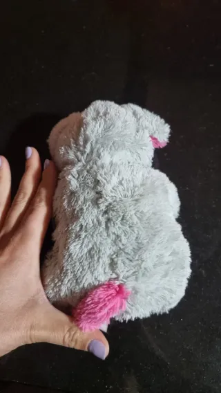 Peluche Ratón Gris y Rosa