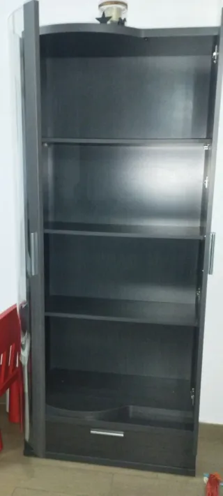 Vitrina Conforama 4 Baldas/Cajón. Madera y vidrio