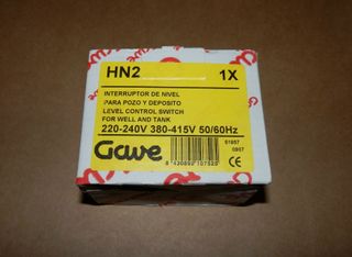 INTERRUPTOR RELÉ CONTROL NIVEL DE LÍQUIDOS - GAVE