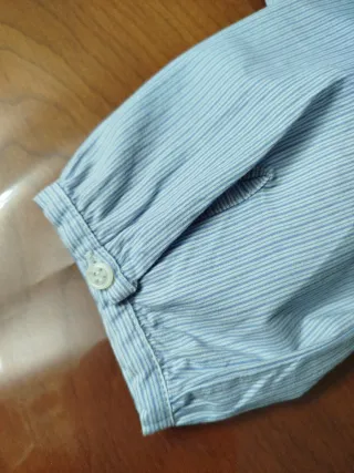 Camisa Jacadi niña azul y blanca talla 12 años