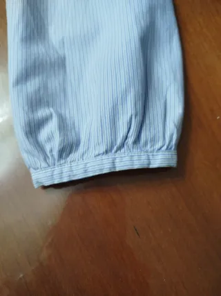 Camisa Jacadi niña azul y blanca talla 12 años