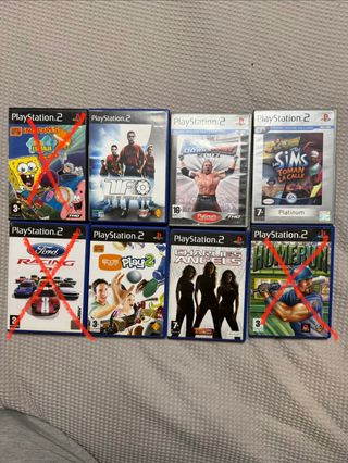 Lote 8 juegos PS2