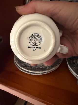 Juego de café La Cartuja de Sevilla