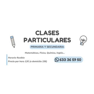 Clases particulares primaria y ESO