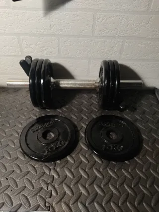 Mancuernas ajustables con discos