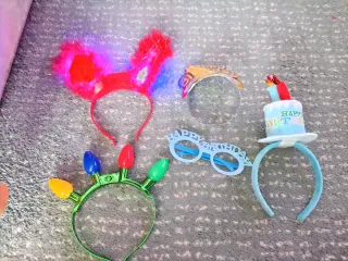 Cerchietti per capelli festa.