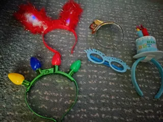 Cerchietti per capelli festa.