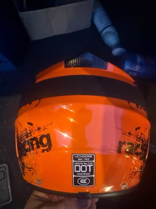 Casco de Cross Talla S, Gafas y guantes