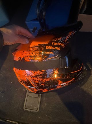 Casco de Cross Talla S, Gafas y guantes