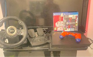 PS4 + Volante Jinshu GTR + GTA V + FIFA20 21