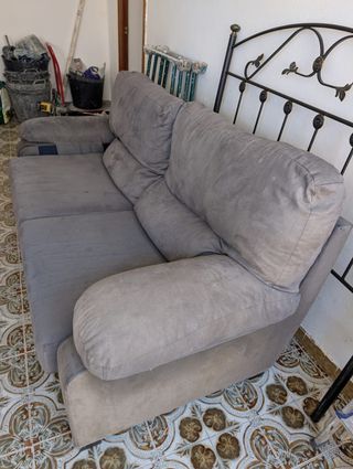 Sofá de 3 plazas gris