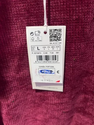 Suéter Granate Springfield Talla L Nuevo