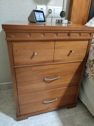 Cabezal y 2 mesitas dormitorio matrimonio