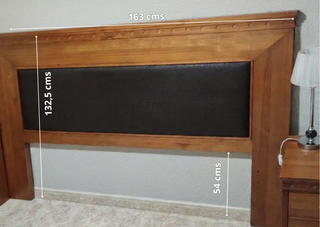 Cabezal y 2 mesitas dormitorio matrimonio