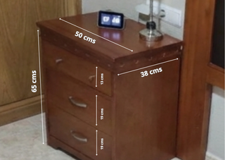 Cabezal y 2 mesitas dormitorio matrimonio