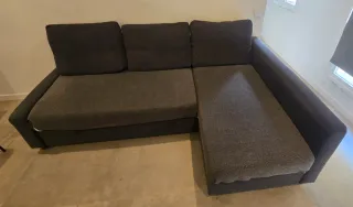 Sofá cama chaiselongue 3 plazas con canapé