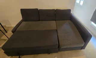 Sofá cama chaiselongue 3 plazas con canapé
