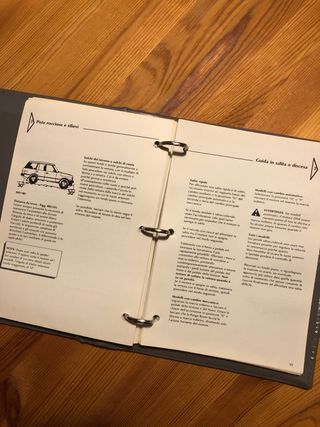 Manual Range Rover 1991 Italiano