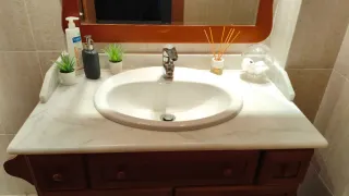 Conjunto Mueble Lavabo Baño Madera