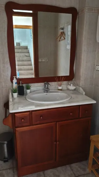 Conjunto Mueble Lavabo Baño Madera