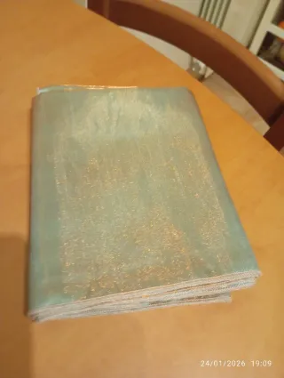 Vestido de fiesta verde y chal