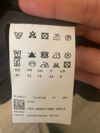 Camisa BOSS marrón fruncida mujer