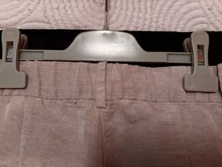 Pantalón de lino beige