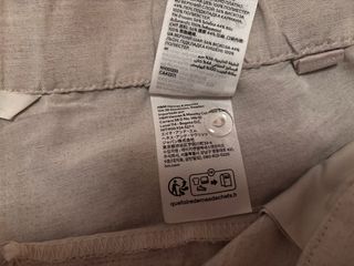 Pantalón de lino beige