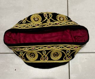 Gorro Marroquí Bordado Dorado