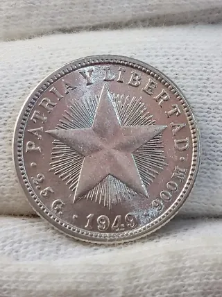Cuba 10 Centavos 1949 - Plata