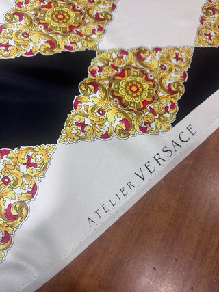 Tessuto Seta Versace Metro Made in Italy