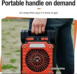 VENTILADOR SOLAR PORTÁTIL.