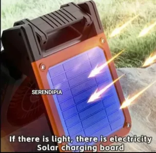 VENTILADOR SOLAR PORTÁTIL.