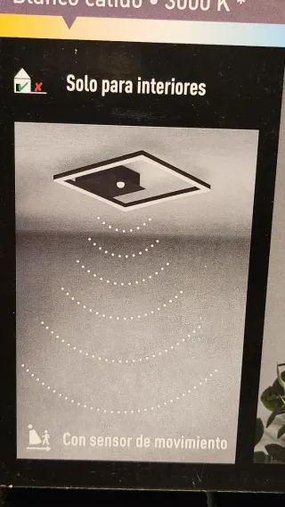 Lámpara de techo moderna cuadrada