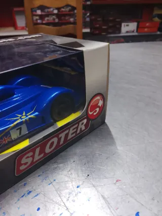 Coche Slot Scalextric Sloter Zytek Azul