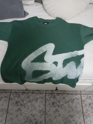 Lote 4 Camisetas Hombre Verde y beige