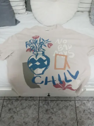 Lote 4 Camisetas Hombre Verde y beige