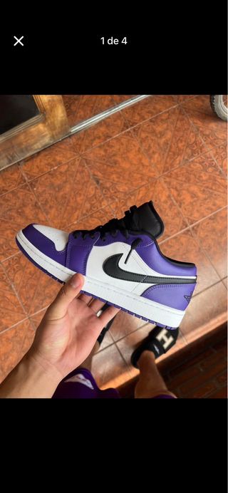 Zapatillas Nike Air Jordan 1 Morado Blanco
