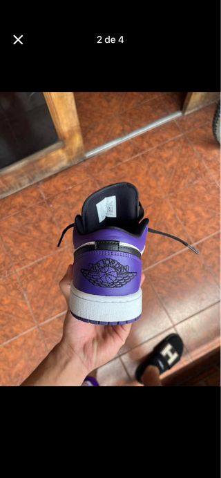 Zapatillas Nike Air Jordan 1 Morado Blanco