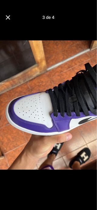 Zapatillas Nike Air Jordan 1 Morado Blanco