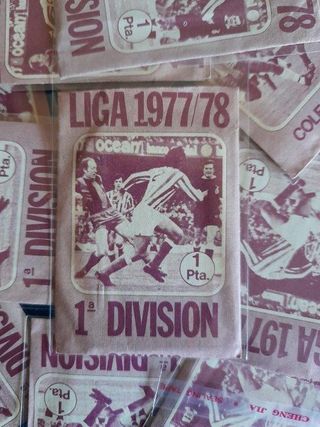 Sobre cromos Liga 77/78. Liga Este. Sin abrir
